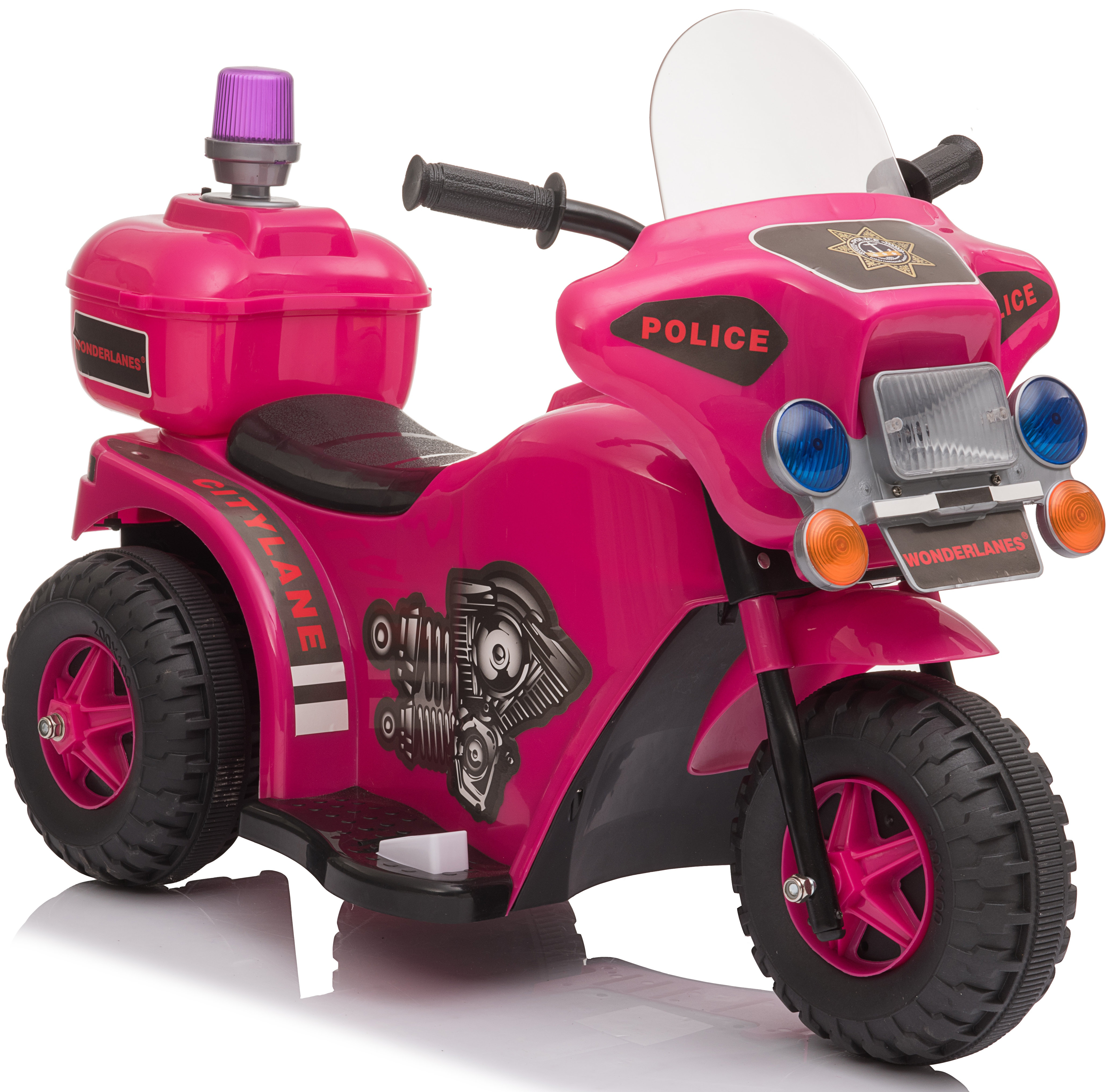 WONDERLANES Ride on Lil Police Motorcycle Wayfair